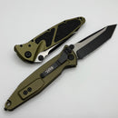 Microtech Socom Elite Tanto Edge Full Serrated Manual OD Green Standard 161-3OD