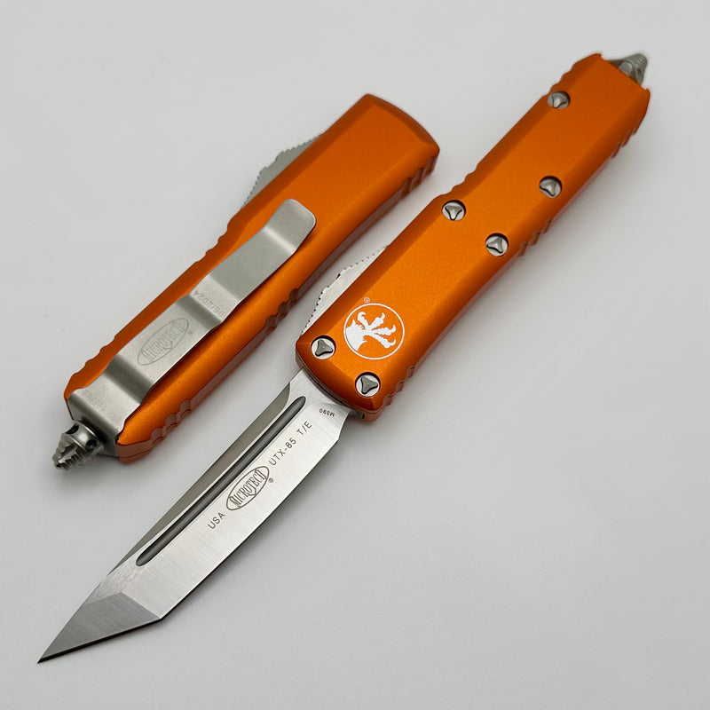 Microtech UTX-85 Tanto Satin Standard & Orange 233-4OR