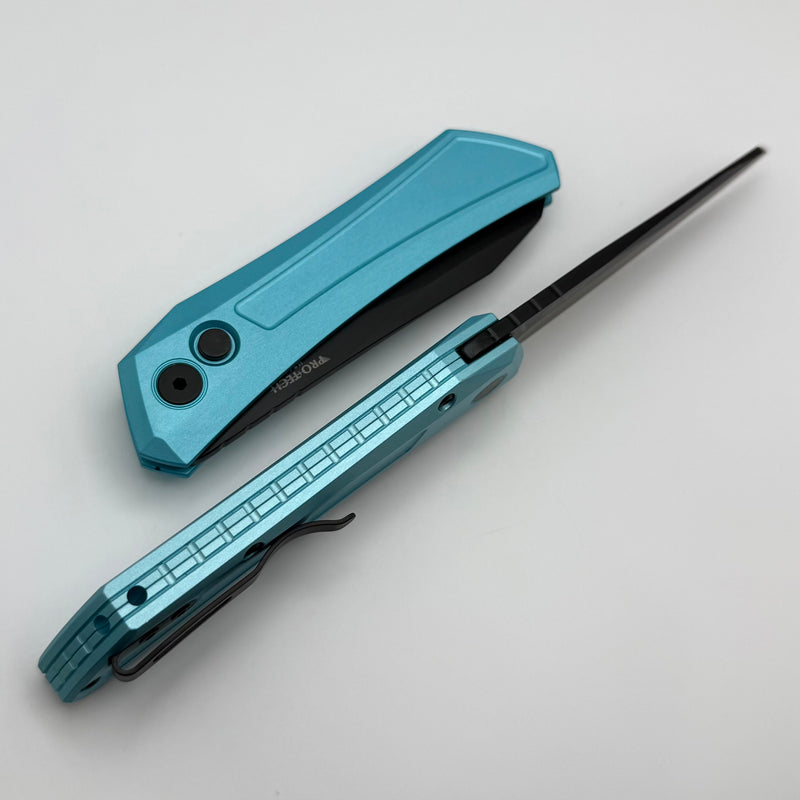 Pro-Tech Oligarch Tiffany Blue Aluminum Handle w/ DLC MagnaCut DS103 T