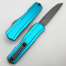 Microtech Cypher II S/E Apocalyptic Standard & Turquoise Handle 1241-10APTQ