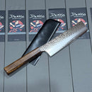 Demko Nakiri Kitchen Knife w/ Japanese Red Oak Handle & VG10 San Mai