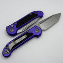 Microtech Knives LUDT Gen III Stonewash Tanto w/ Purple Handle 1136-10PU