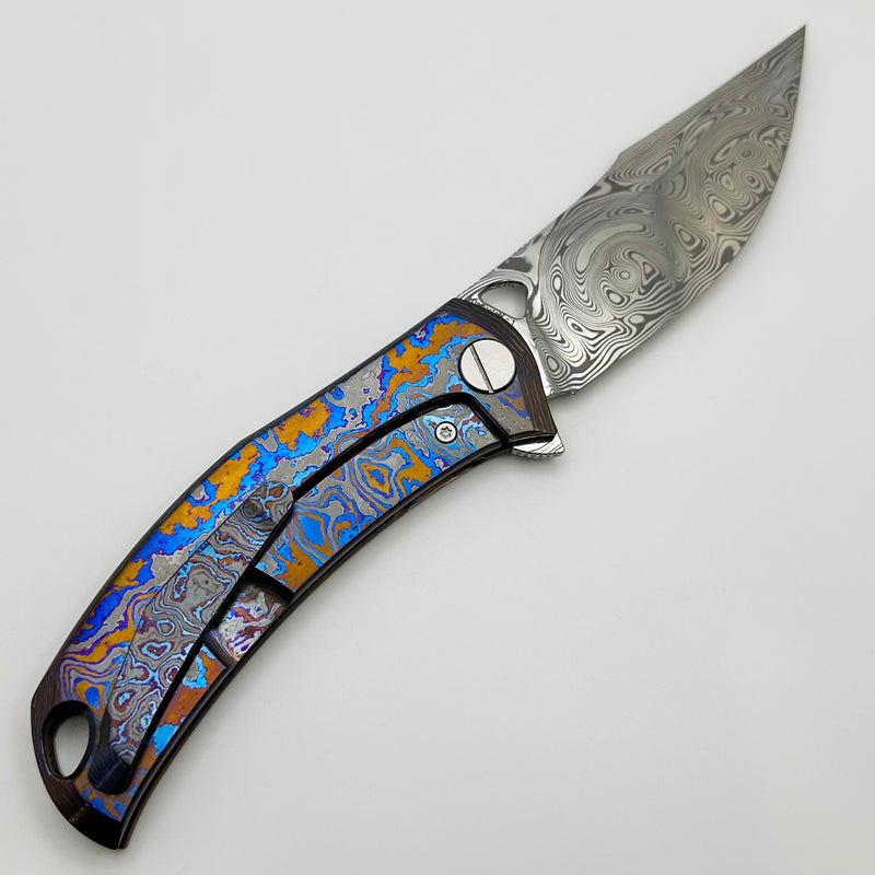 Custom Knife Factory Barm Full Dress w/ Damasteel & ZircuTi