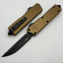 Microtech Scarab 2 Gen 3 Executive w/ Tan Handle & D/E-S Full Serrated Tactical M390MK 1181-3TA