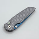 Pro-Tech TR-3 Integrity Manual Operator w/ Relic Battleworn Aluminum Handles & Sapphire Blue S35 BSA25.INT.1