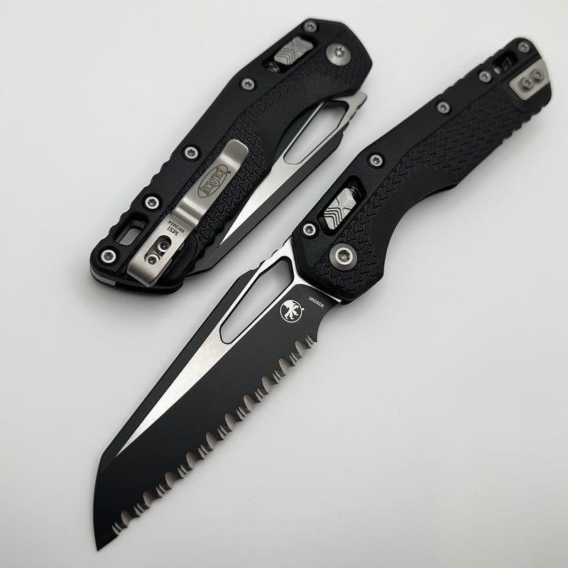 Microtech Knives MSI RAM LOK Black Polymer & Black Full Serrated M390MK 210T-3PMBK