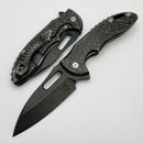 Mechforce Knives Sentry Rick Lala Collab PVD Black Scroll Pattern Titanium & PVD Black M390