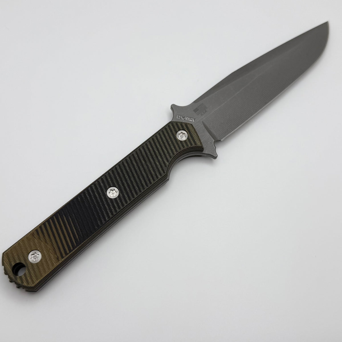 McNees Stalker Fixed Blade Yellow G-10 w/ Atomic S90V