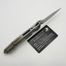 Marfione Select Microtech Socom Ram-Lok Titanium Frag Handles w/ Bronze Accents & Stonewash M390MK 160RL-10FRMS2