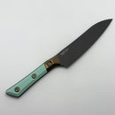 Microtech Utility Knife Caribbean Blue G-10/Ti Bolster Handle w/ DLC M390MK Signature Series 3400B-1DLCCAS