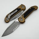 Microtech Knives LUDT Gen III Apocalyptic Partial Serrated Drop Point w/ Tan Handle 1135-11APTA