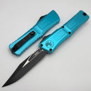 Microtech Knives Combat Troodon Gen III Black Bowie w/ Turquoise Handle 1146-1TQ