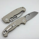 Demko Knives MG AD20 w/ Tan G10 Handles & CPM-3V Shark Foot