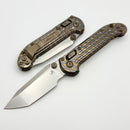 Marfione Select Microtech LUDT Ram-Lok w/ Flamed Grooved Titanium Handles w/ Bronze Accents & Stonewash Tanto 1136RLG-10MS3