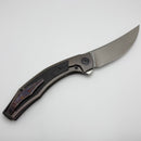 Pre Owned Custom Knife Factory Ablya w/ Bronze Titanium/Carbon Fiber/Zircuti & M390