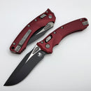 Microtech Amphibian RAM LOK Merlot Fluted Aluminum & Black M390MK 137RL-1FLMR