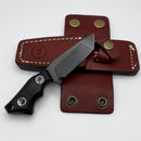 Medford 1881 Knife Works Micro Tanto w/ Black G-10 & DLC 1095 CV Fixed Blade