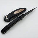 Pro-Tech Cambria Manual Black Aluminum Handles w/ Maple Burl Inlay & DLC MagnaCut CF2103-LTD Maple