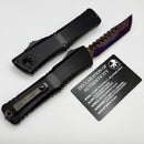 Marfione Select Microtech Combat Troodon Gen III Blued Baker Forge Coppermai Hellhound w/ Black Hefted Handle & Purple Accents Signature Series 1219-16MS3