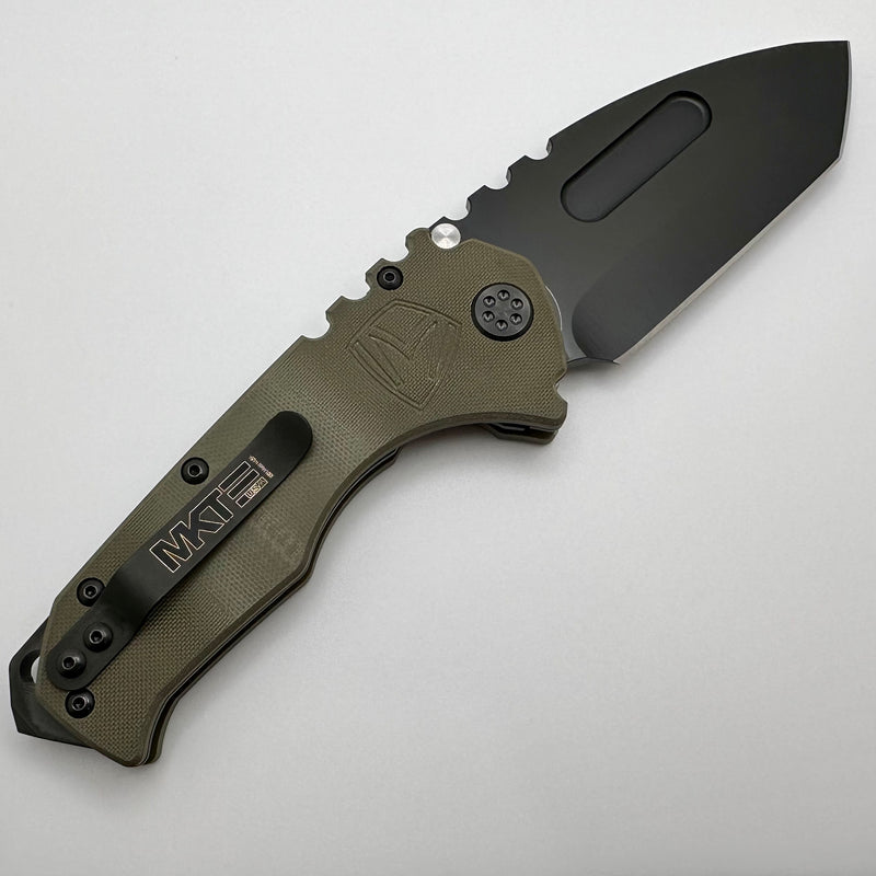 Medford Scout M/P Praetorian OD Green G10 & PVD D2 Blade w/ PVD Hardware/Clip