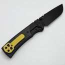 Chaves Knives Redencion 229 YKWII PVD Titanium Integral w/ Shredded Carbon Fiber Inlays & PVD M390 Drop Point - 50 Series