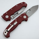 Demko Knives MG AD20 w/ Red G10 Handles & MagnaCut Clip Point