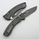 Microtech Amphibian Mini RAM LOK Natural Clear Slab Aluminum & Apocalyptic M390MK 137MRL-10APNC