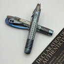 Marfione Custom Siphon Pen II Titanium Ice Blue Frag w/ Blue Accents