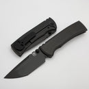 Chaves Knives Redencion 229 Gray PVD w/ Titanium Integral Handle w/ Magnetic Ti Inlays & Tanto M390