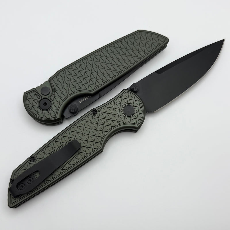 Pro-Tech TR-3 Integrity Manual Green Relic Aluminum Handles w/ DLC S35 INT106-Green