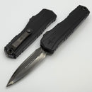 Marfione Custom Knives Cypher II Black Hefted Aluminum Handle w/ DLC Diamondwash D/E & Flamed Accent