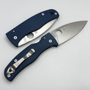 Spyderco Bodacious Blue G-10 Handles & CPM-SPY27 C263GPCBL