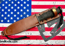 Medford Knife USMC Fighter Fixed Blade CPM-S35VN PVD & Black G-10