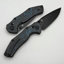 Kansept Knives Apollo Blackwash Titanium w/ Arctic Storm Inlaid Handles & Black S35VN K2107V2