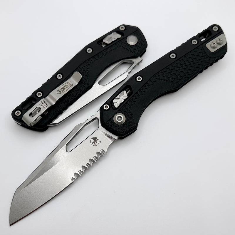 Microtech Knives MSI RAM LOK Black Polymer Injection Molded & Partial Serrated M390MK 210T-11PMBK