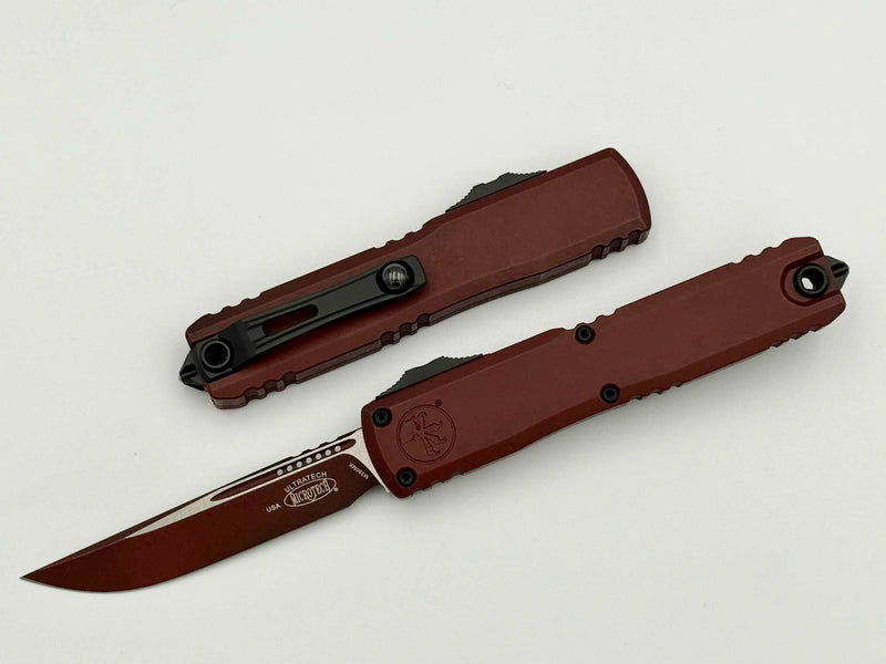 Microtech Ultratech ZBP S/E Weathered Crimson 1121-1WCM