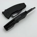 Demko Nano Shark Stealth w/ Black Aluminum Handles & Shark Foot CPM-20CV