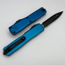 Microtech Ultratech Gen IV D/E Tactical Partial Serrated w/ Blue Handle 11224-2BL