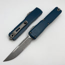 Microtech Ultratech Gen IV D/E Apocalyptic Part Serrated w/ Deep Ocean Handle 11224-11APDO