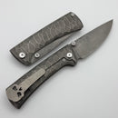 Chaves Knives RCK9 Full Rocked Titanium Handles & M390