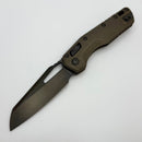 Microtech Marfione Select MSI RAM LOK Antique Bronze Slab Side Titanium Handles w/ DLC Accents & DLC Stonewash M390MK 210-1DLCTMS2