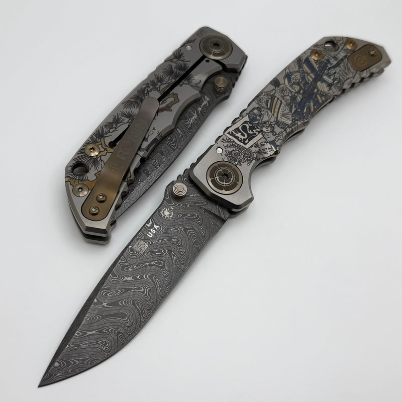 Spartan Blades Harsey Folder Ronin Tactics Gun Fighter Special Edition w/ 4" Damascus