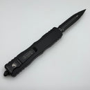 Grenade Blem Microtech Dirac Delta Black Tactical w/ Double Full Serrated Black D/E 227-D3T Factory Second
