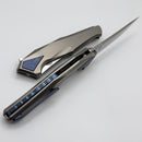 Poikilo Blade Rhino Midtech w/ Titanium Handles & Mirror Stonewash M398