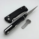 Chaves Knives X-Lock w/ Black Aluminum Handles & Stonewash Tanto D2