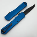 Heretic Knives Manticore X Blue Frag Handle & DLC Bowie MagnaCut H030BF-6A-BLU