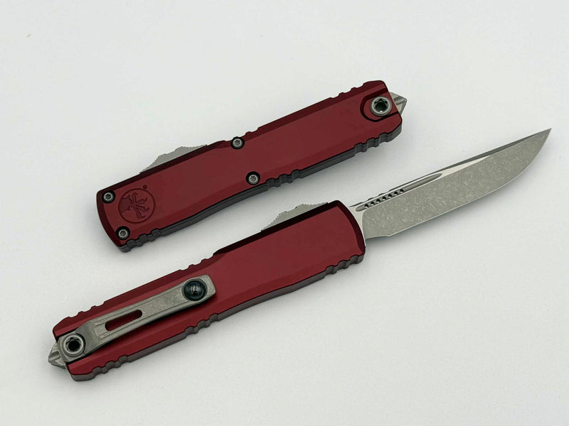 Microtech Ultratech Gen IV S/E Apocalyptic Standard w/ Merlot Handle 11214-10APMR