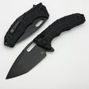 Heretic Knives Martyr Black Polymer Handles w/ 3.5" Black Tanto MagnaCut H057-4A-T