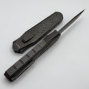 Remette RT Swordfish DLC Titanium Handle w/ Carbon Fiber Inlay & DLC Clip Point M390 Manual OTF ZL101B5