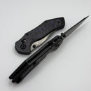 Kansept Knives Apollo Blackwash Titanium w/ Purple Haze Fat Carbon Inlaid Handles & Polished DLC S35VN K2107V4